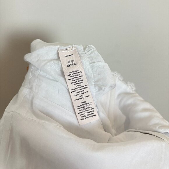 CINQ A SEPT Aziza Lace Sleeveless Minidress in White Size US 0 - Picture 9 of 11